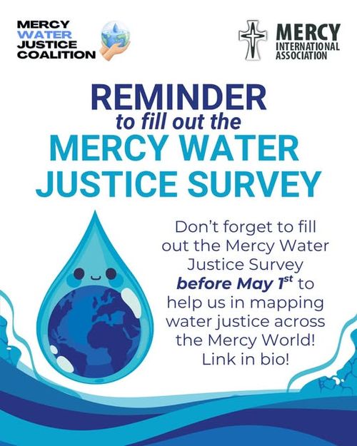 Mercy Water Justice Survey - Deadline Friday, 1st May